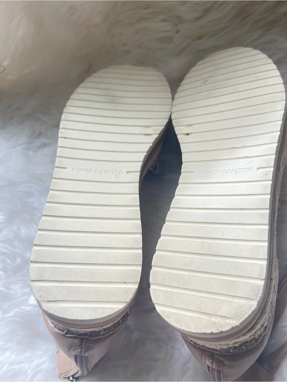 Vince Camuto Yellow, beige & brown Python Espadrille with Nude Ankle Tie SZ12M